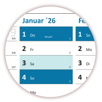 XXL Rainbow Wandkalender DIN A0 2025 + 2026