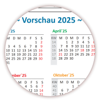 Rainbow Wandkalender DIN A2 2024 - Classic1 gefaltet