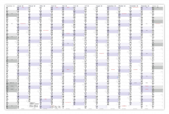 XXL Wandkalender Special A0 (1200x800mm) 2024 nass abwischbar