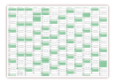 Wandkalender DIN A3 2026 - Grn