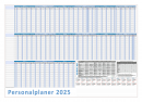 Urlaubsplaner / Personalplaner DIN B1 2025